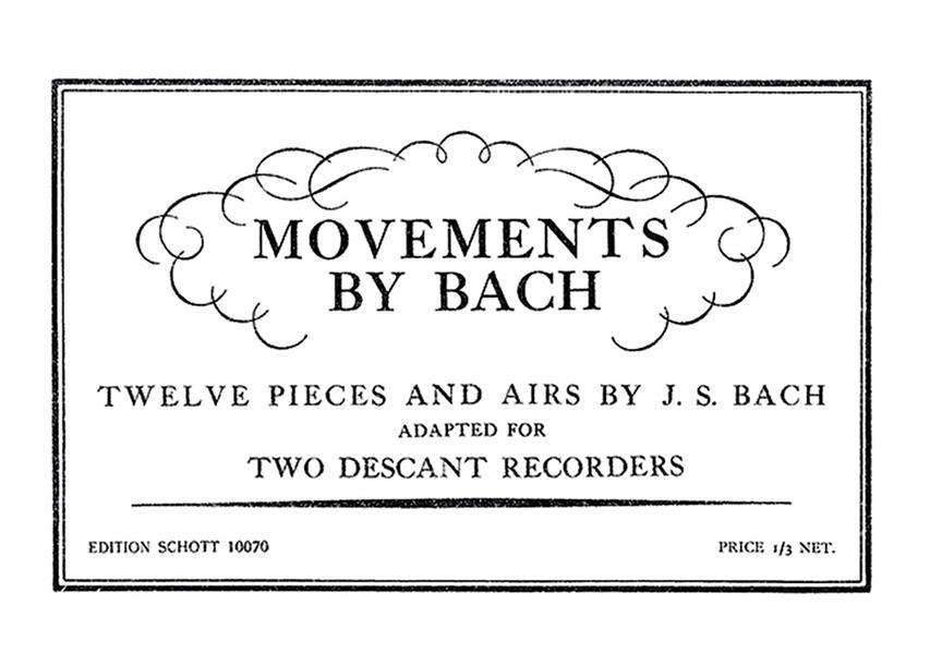 Johann Sebastian Bach: Movements