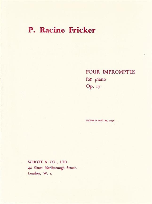 Four Impromptus op. 17