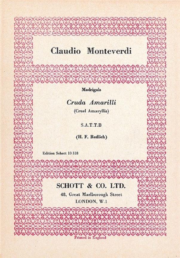 Claudio Monteverdi: Cruda Amarilli