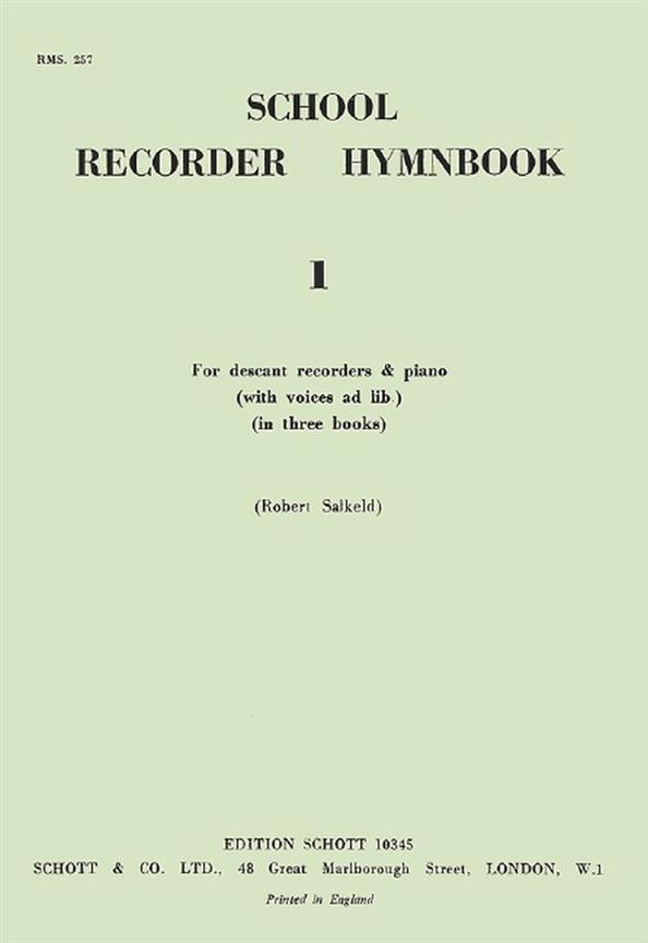 School Recorder Hymnbook Vol. 1