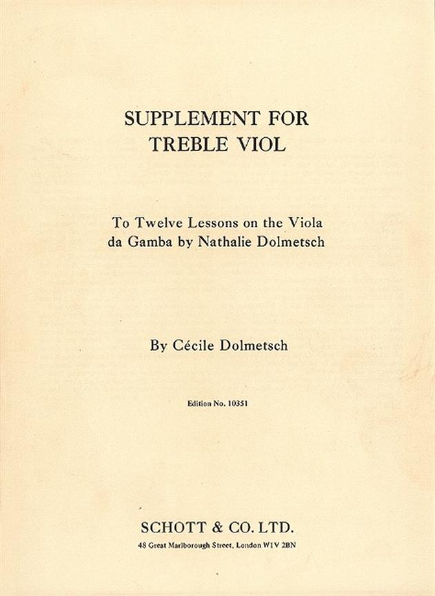 Twelve Lessons on the Viola de Gamba