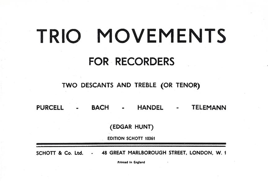 Trio Movements fuer Recorders