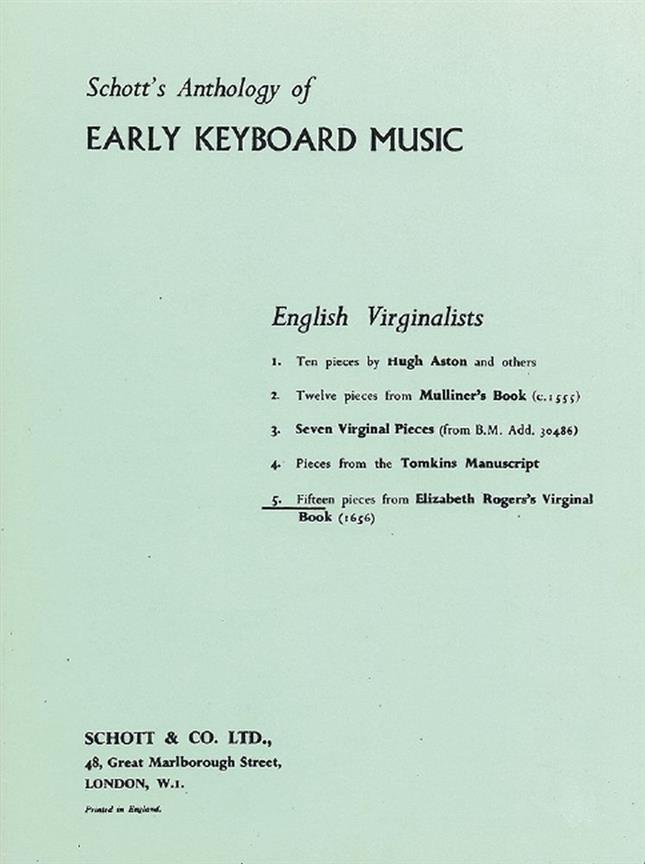 Early English Keyboard Music Vol. 5