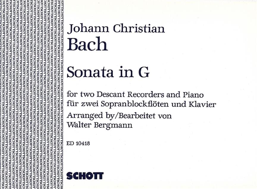 Johann Sebastian Bach: Sonate G