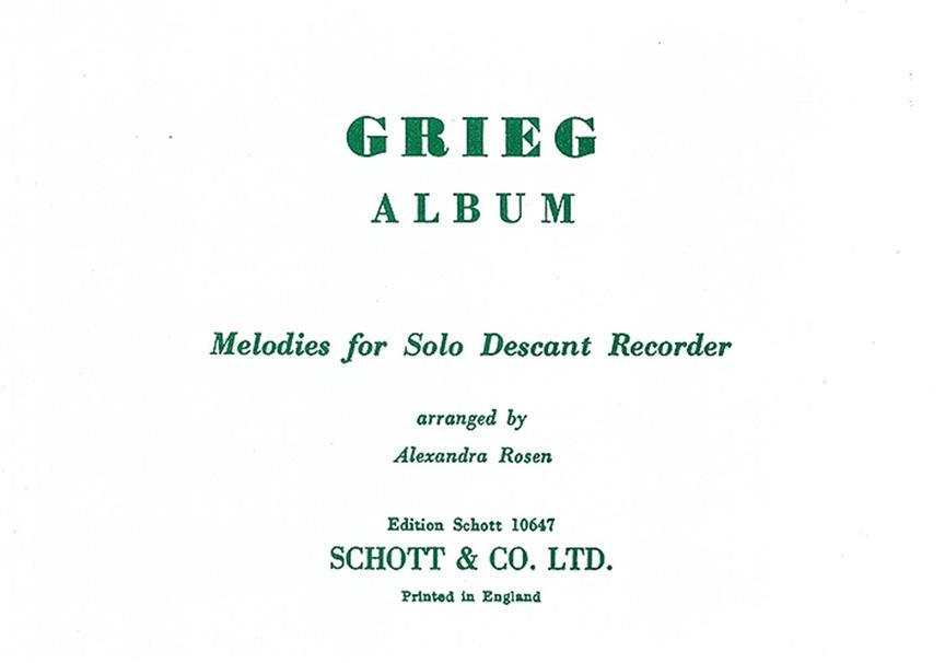 Edvard Grieg: Album