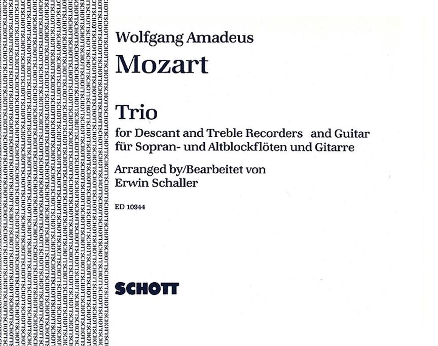 Wolfgang Amadeus Mozart: Trio S/Abfl/Git.
