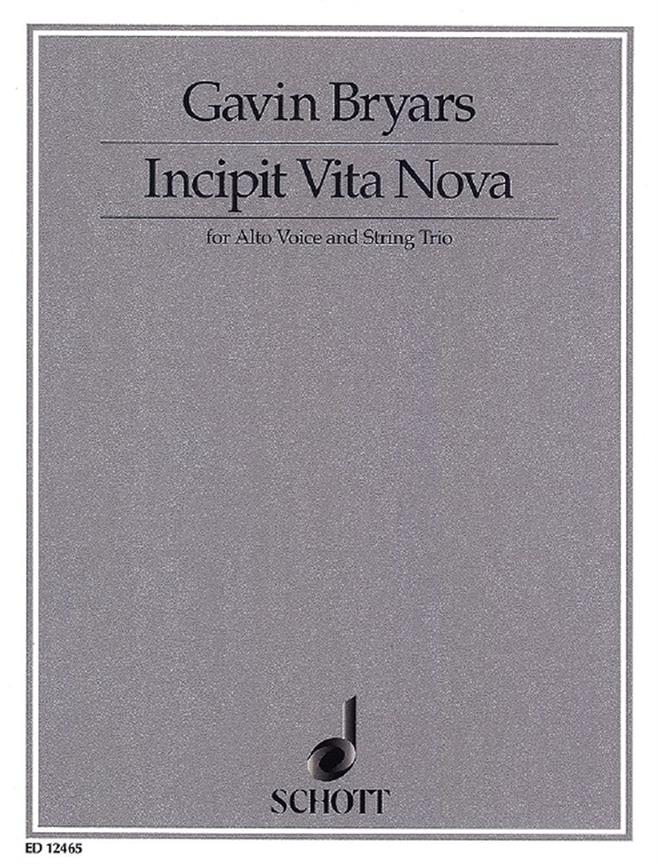 Bryars: Incipit Vita Nova