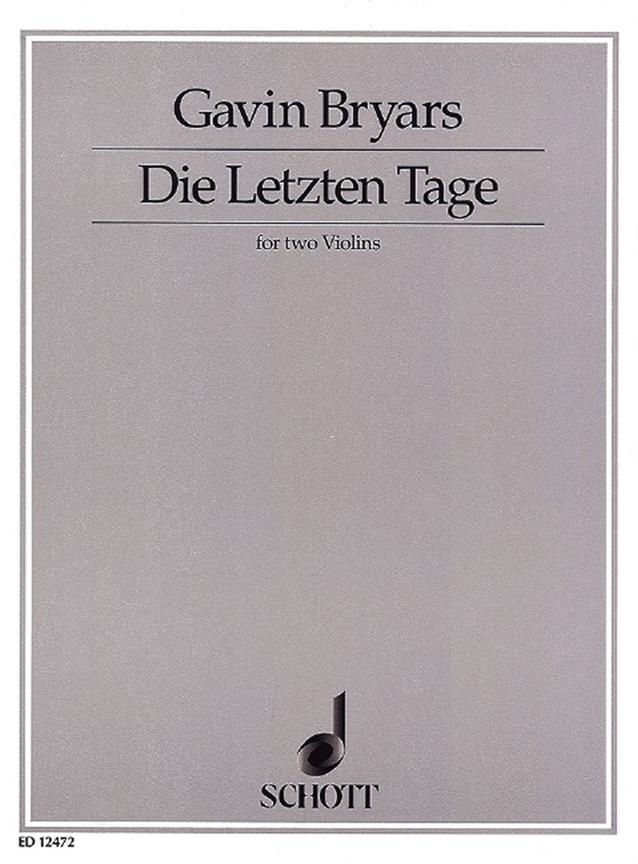 Bryars: Die letzten Tage