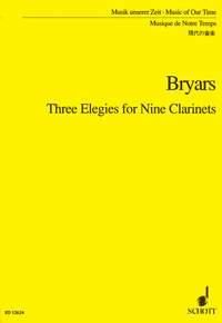 Bryars: Three Elegies fuer Nine Clarinets