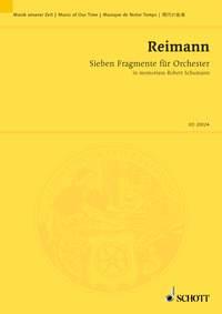 Sieben Fragmente fuer Orchester