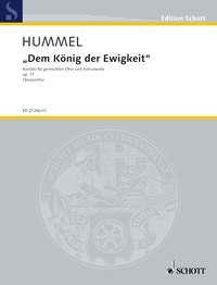 Dem Konig der Ewigkeit op. 17