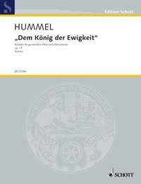 Dem Konig der Ewigkeit op. 17