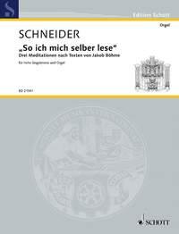 Enjott Schneider: So ich mich selber lese