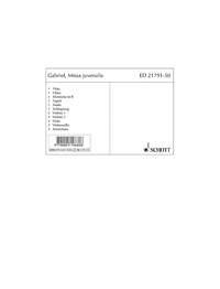 Thomas Gabriel: Missa juvenalis