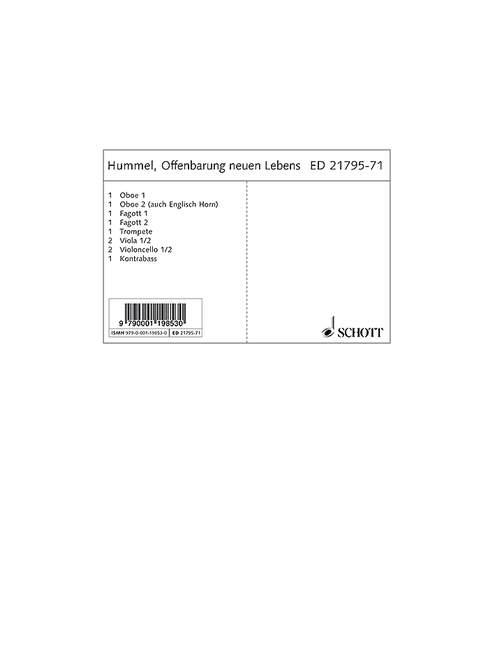 Bertold Hummel: Revelation of New Life op. 8