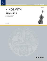 Hindemith: Sonata in E