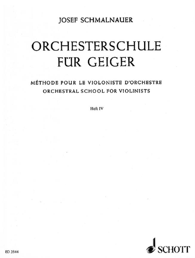 Orchestral School for Violinists Band 4