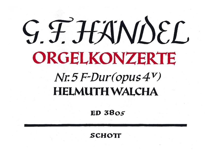 Georg Friedrich Händel: Concert 05 F Op.4