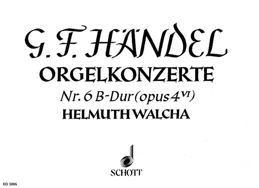 Georg Friedrich Händel: Concert 06 B Op.4