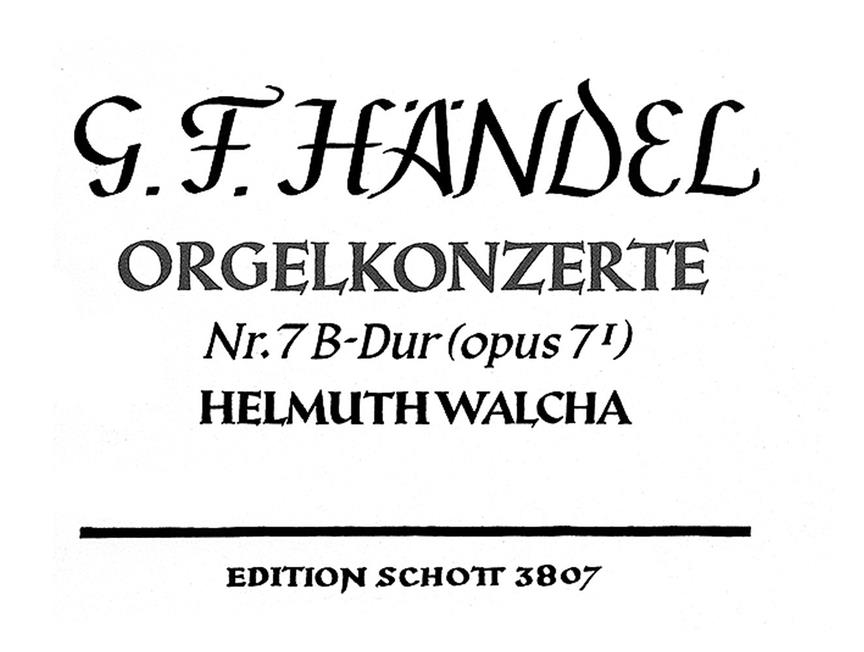 Georg Friedrich Händel: Concert 01 Bes Opus 7