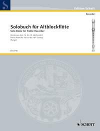 Runge: Solobuch fuer Blockflöte 1