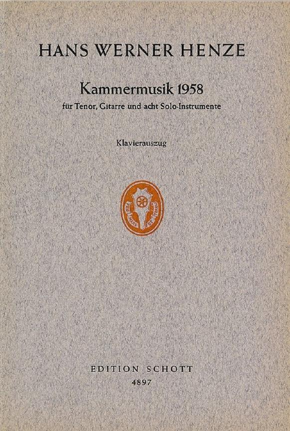 Henze: Kammermusik 1958 Ka