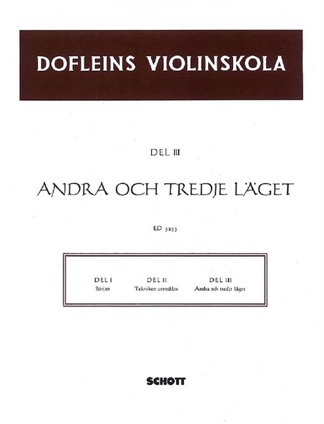 Dofleins Violinskola Band 3