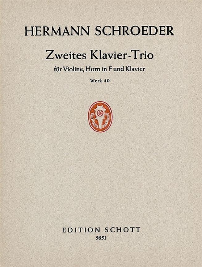 Piano Trio No. 2 op. 40