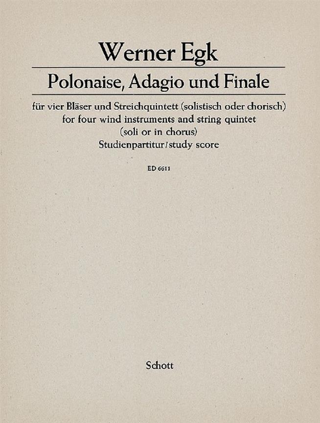 Polonaise, Adagio and Finale