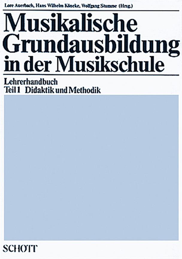 Musikalische Grundausbildung in der Musikschule 1