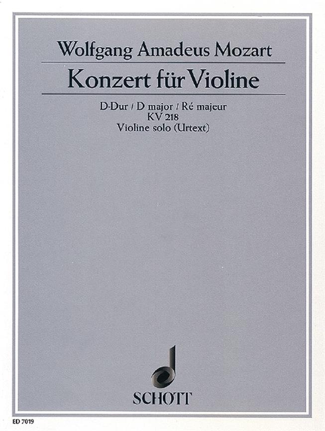Concerto D Major KV 218
