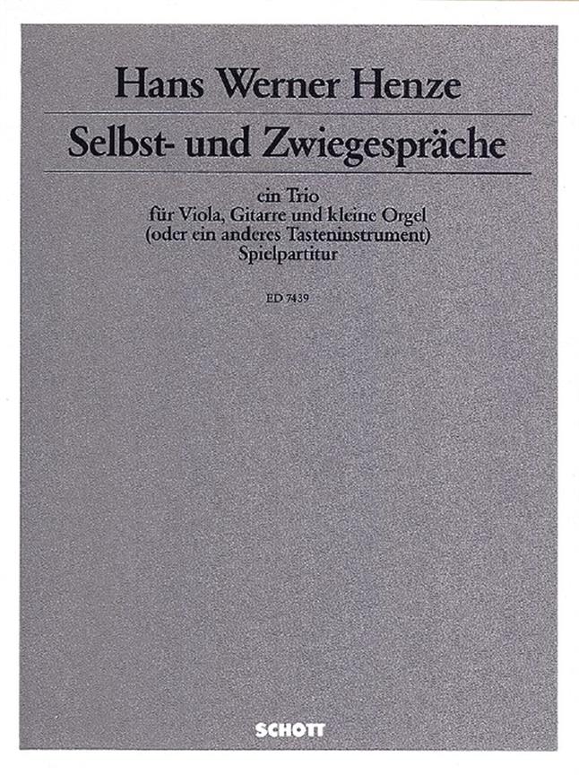 Selbst- und Zwiegespr?che