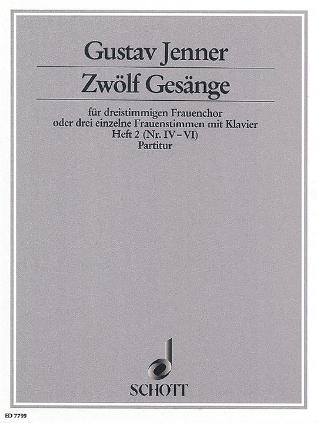 Zw?lf Ges?nge op. 3 Heft 2