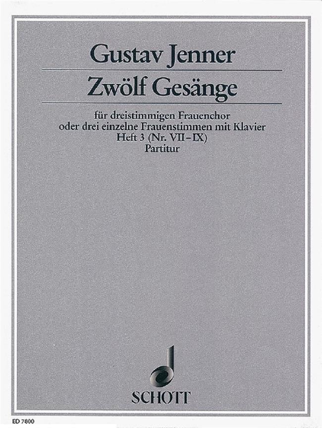 Zw?lf Ges?nge op. 3 Heft 3