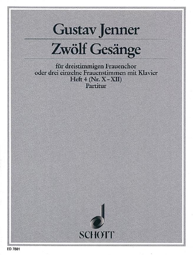 Zw?lf Ges?nge op. 3 Heft 4