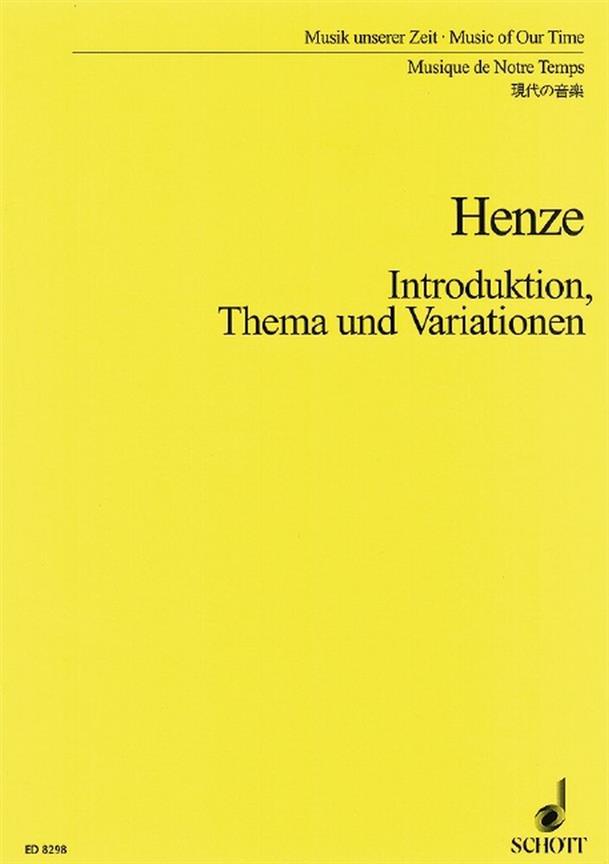 Introduction, Theme and Variations