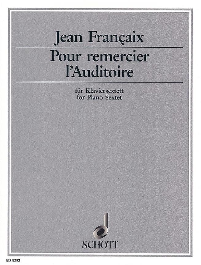 Pour remercier l'Auditoire