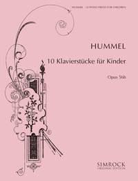 Bertold Hummel: 10 Klavierstücke fuer Kinder Opus 56B