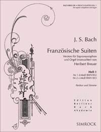 Franzosische Suiten BWV 812 and 813 Heft 1
