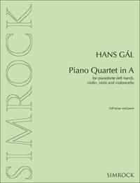 Hans Gál: Piano Quartet in A