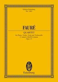 Fauré: Piano Quartet No. 1 op. 15