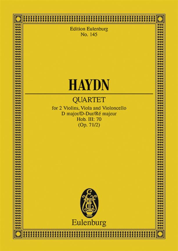 Haydn: String Quartet D major op. 71/2 Hob. III: 70
