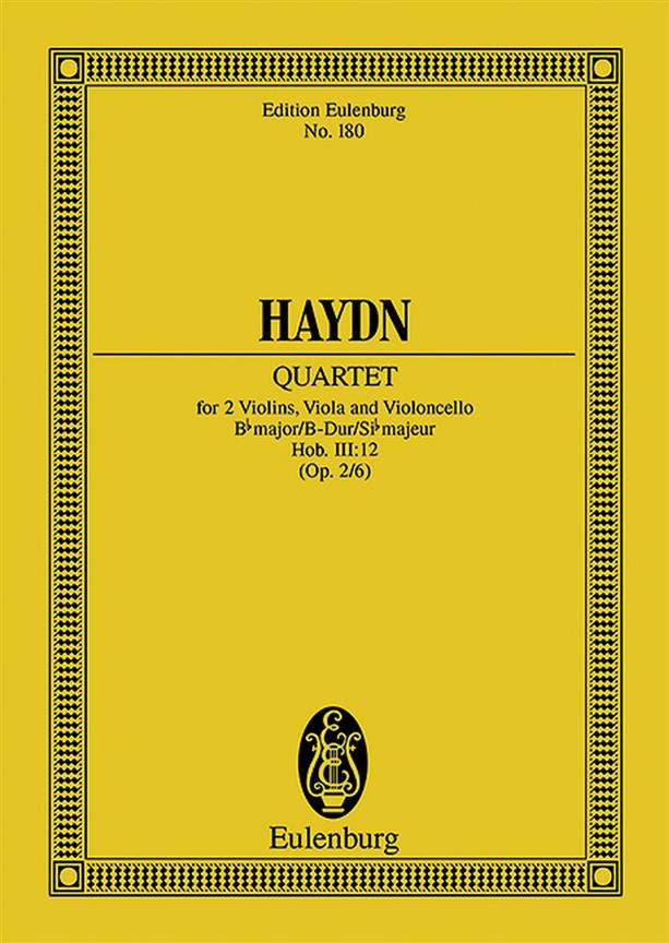 Haydn: String Quartet Bb major op. 2/6 Hob. III: 12