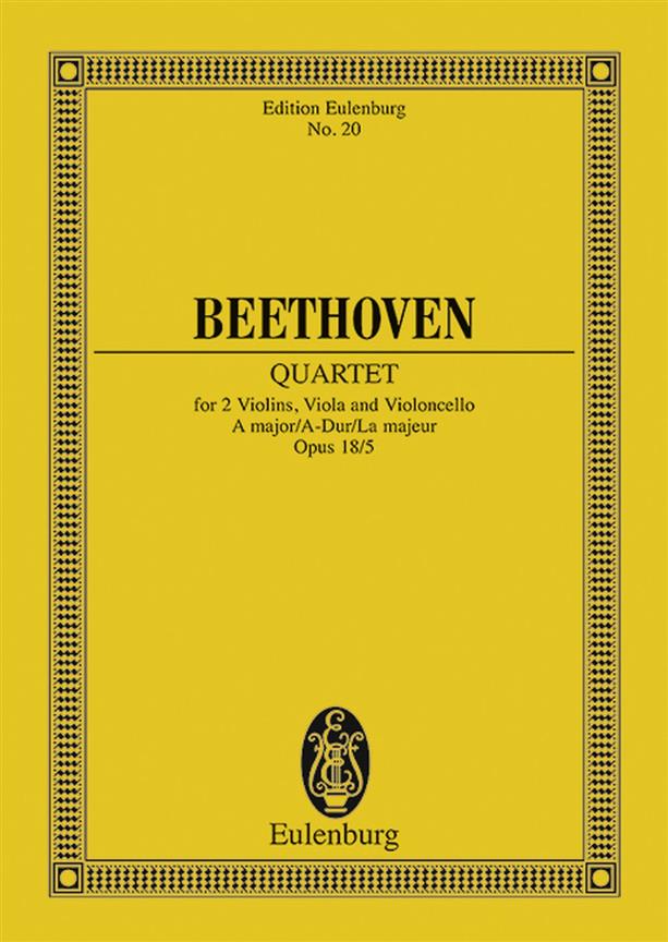 Beethoven: String Quartet A major op. 18/5