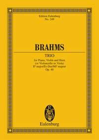 Brahms: Piano Trio Eb major op. 40
