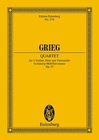 Grieg: String Quartet G minor op. 27