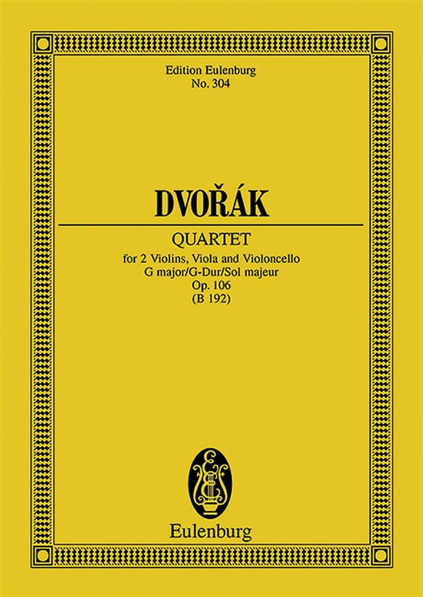 Dvorák: String Quartet G major op. 106 B 192