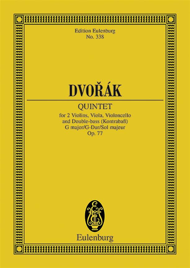 Dvorák: String Quintet G major op. 77 B 49