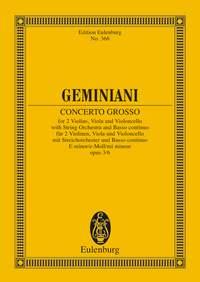 Geminiani: Concerto grosso E minor op. 3/6