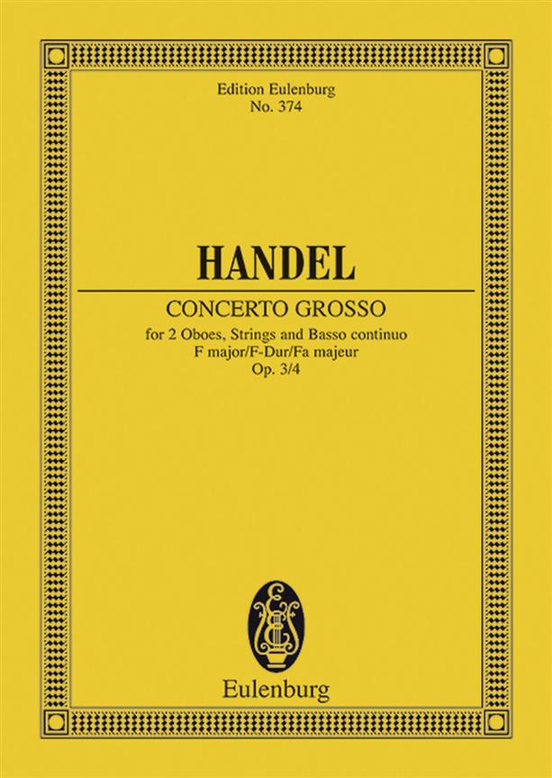 Handel: Concerto grosso F major op. 3/4 HWV 315